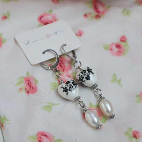 Dark Blossom Earrings - Ximena Rosé Jewelry