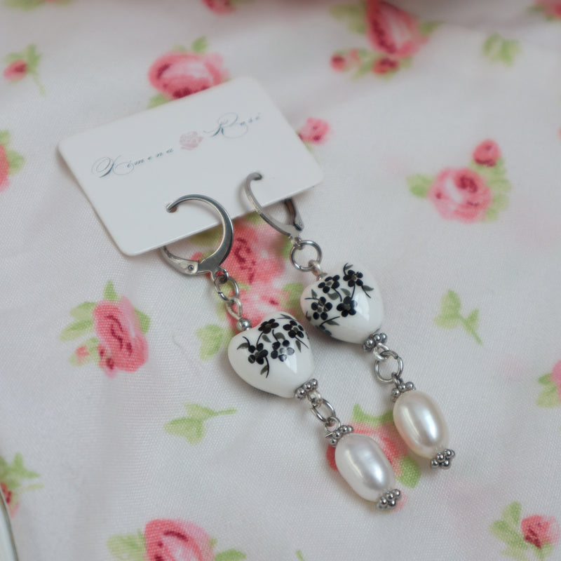 Dark Blossom Earrings - Ximena Rosé Jewelry