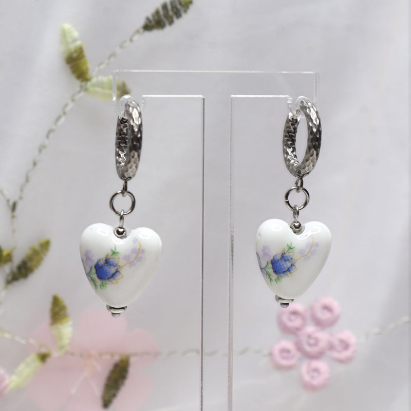 Blue Petal Earrings - Ximena Rosé Jewelry