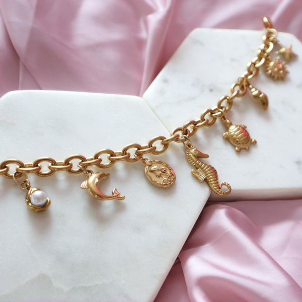 Shore Thing Charm Bracelet - Ximena Rosé Jewelry