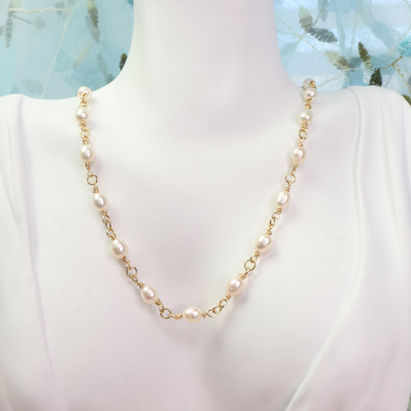Ethereal Pearl Necklace - Ximena Rosé Jewelry
