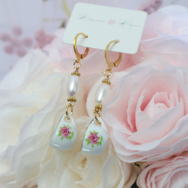 Tea Time Earrings - Ximena Rosé Jewelry