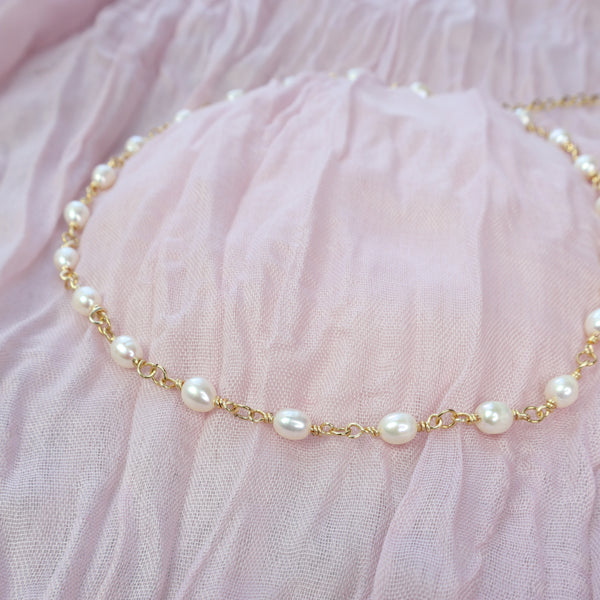 Ethereal Pearl Necklace - Ximena Rosé Jewelry