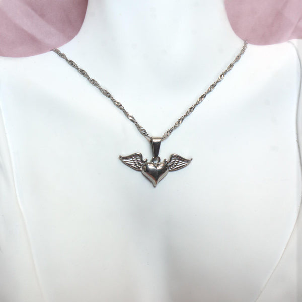 Winged Heart Necklace - Ximena Rosé Jewelry