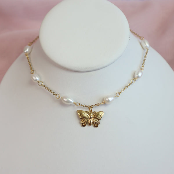 Flutter Pearl Choker - Ximena Rosé Jewelry