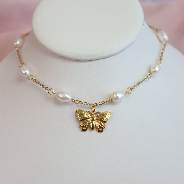 Flutter Pearl Choker - Ximena Rosé Jewelry