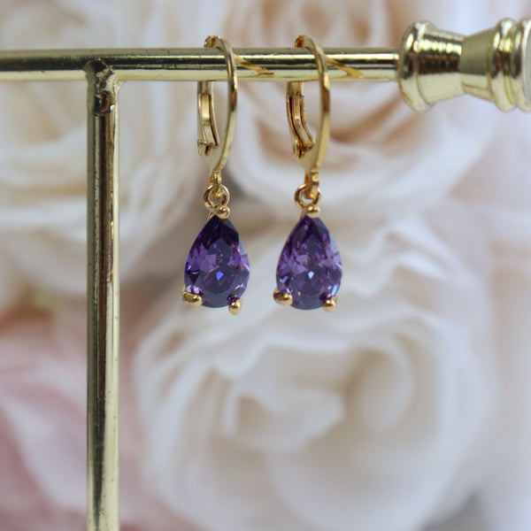 Purple Paradise Earrings - Ximena Rosé Jewelry