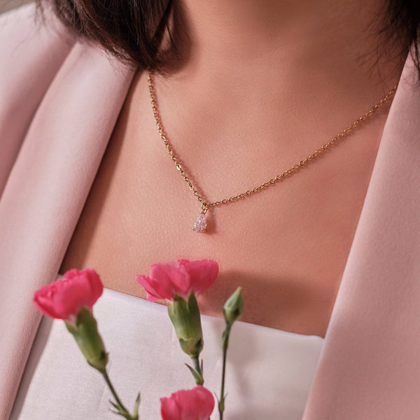 Pink Paradise Zircon Necklace - Ximena Rosé Jewelry