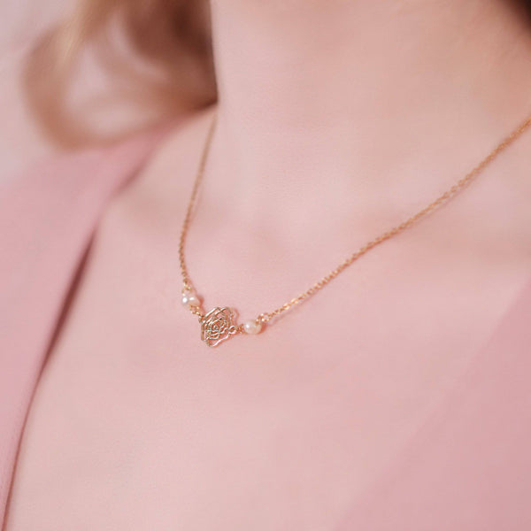 Rose Garden Necklace - Ximena Rosé Jewelry